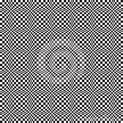 Seamless Op Art Distortion Pattern in Vector Format Stock Photo