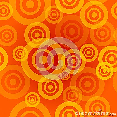 Seamless Orange Pattern Vector Illustration