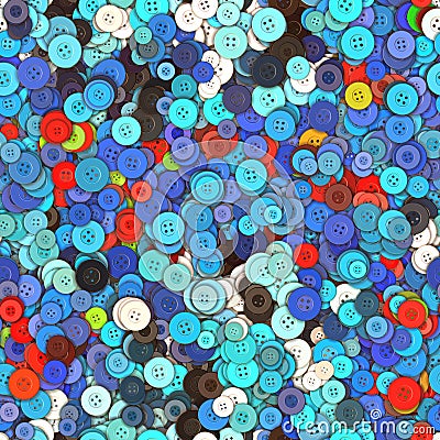 Seamless orbicular buttons pattern Stock Photo