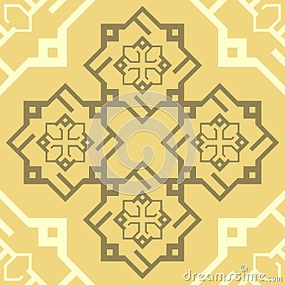 Seamless Ornament Cappuccino Coffee Brown Repetitive Pattern Tile Texture Vector Background. Vector Illustration
