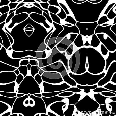 Seamless ornament pattern in abstract style Stock Photo