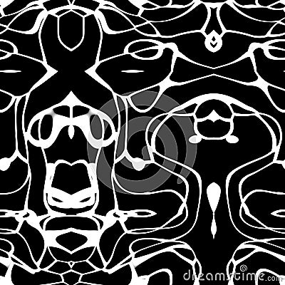 Seamless ornament pattern in abstract style Stock Photo