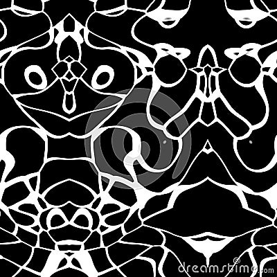 Seamless ornament pattern in abstract style Stock Photo