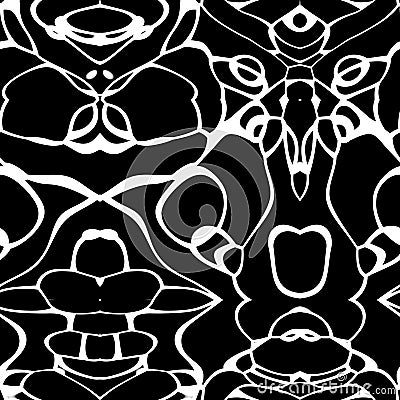 Seamless ornament pattern in abstract style Stock Photo