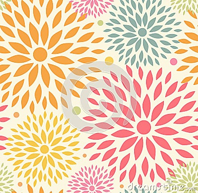 Seamless ornamental floral pattern. Decorative cute background Stock Photo