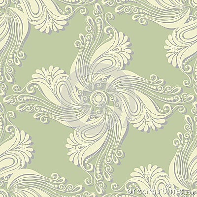 Seamless Ornate Abstract Pattern Vector Illustration