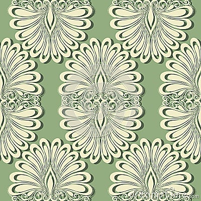 Seamless Ornate Abstract Pattern Vector Illustration