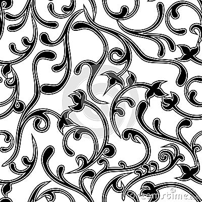 Seamless ornate texture Vector Illustration