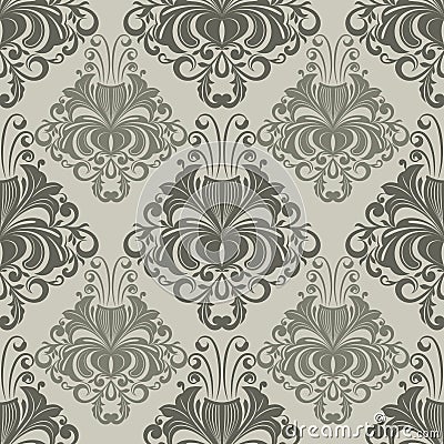 Seamless ornate vintage pattern Vector Illustration