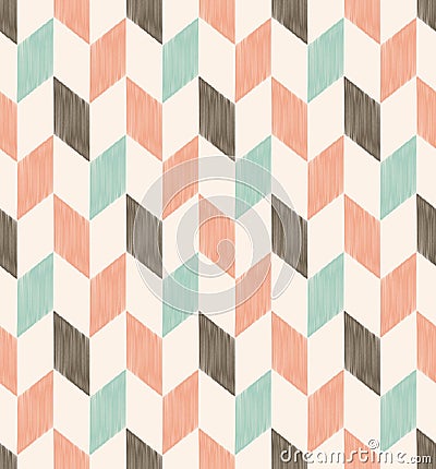 Seamless pastel herringbone pattern Vector Illustration