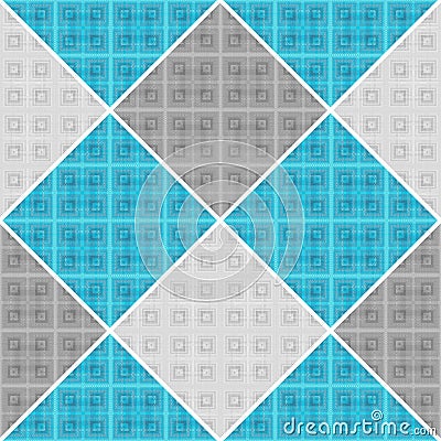 Seamless patchwork plaid tartan checkered pattern Stock Photo