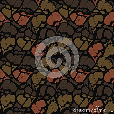 Seamless pattern with abstract blots Vector Illustration