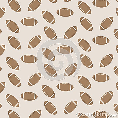 Seamless pattern american football Vector Illustration