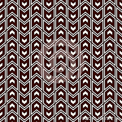 Seamless pattern with arrows motif. Repeated mini angle brackets. Chevrons wallpaper. Minimalist abstract background. Vector Illustration