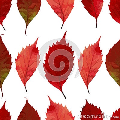 Seamless pattern with autumn leaves. EPS,JPG. Vector Illustration
