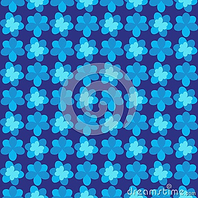 Seamless pattern. Background abstract natural floral dark and light blue cyan turquoise purple with a decorative pattern and a Stock Photo