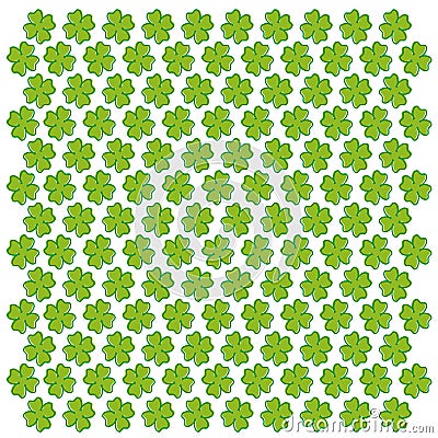 Seamless pattern background clover leaf design Vector Illustration