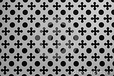 Seamless pattern background with F-hole and cross Stock Photo
