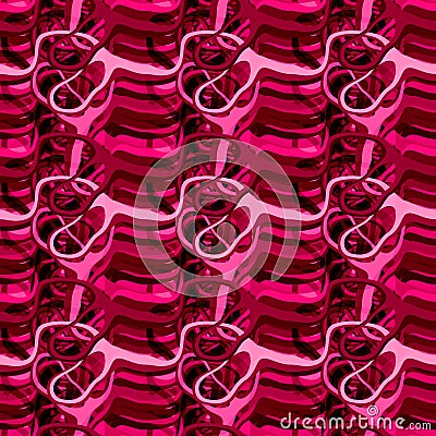 Seamless pattern background with multi-colored lines and circles. Stock Photo