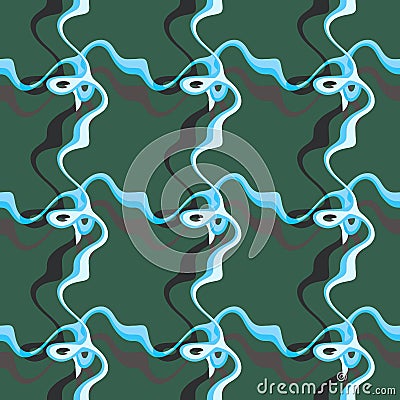 Seamless pattern background of multicolored lines with scribbler. Stock Photo