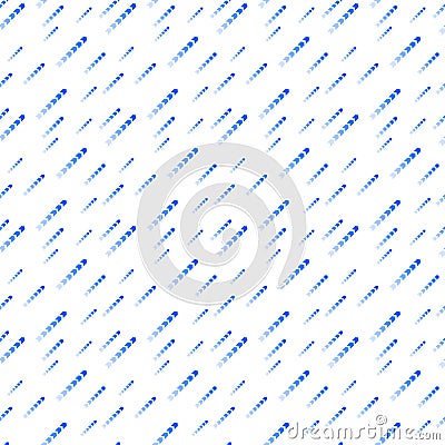 Seamless pattern background vector, blue shade color diagonal up arrow Stock Photo