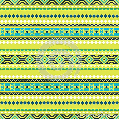 Seamless pattern based on American Indians. Geometric ornament. Background in ethnic style. Vector Illustration