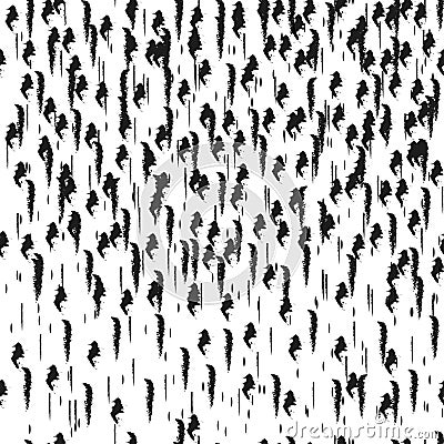 Seamless pattern. Black - white graphic isolated. Abstract monochrome background. Vector Illustration