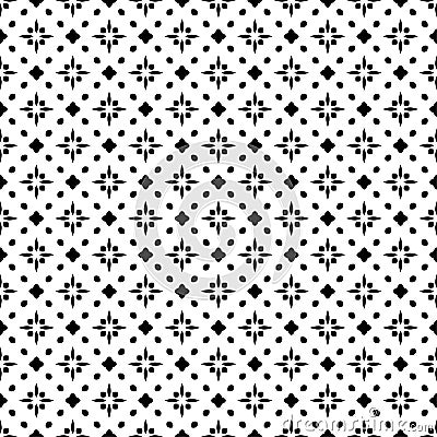 Seamless pattern black and white vector pattern Vector Illustration
