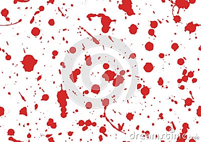 Seamless pattern of blood for halloween decoration, vector Vector Illustration