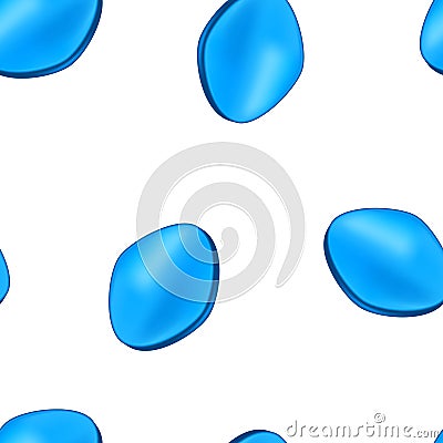 Seamless pattern of blue pill for erection. Vector illustration template Cartoon Illustration