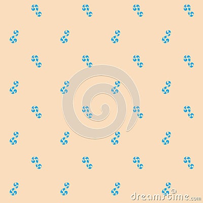 Seamless pattern of blue whorls curlicues Stock Photo