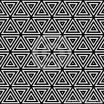 Bold nested triangles vector background pattern design Vector Illustration