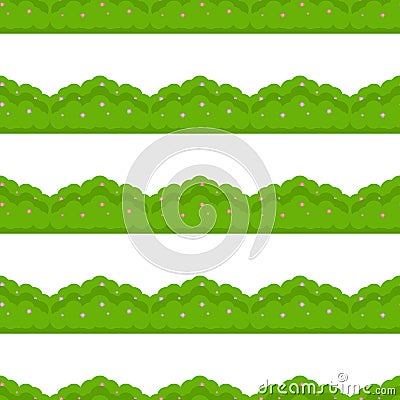 Hedge seamless pattern Vector Illustration