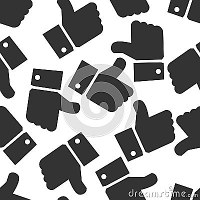 Pattern Button Hand Like Icon Vector Background, JPG JPEG,EPS Logo design yes Download Face book Social media Vector Illustration