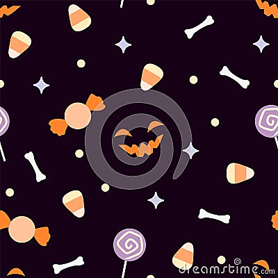 trick or threat seamless pattern Stock Photo