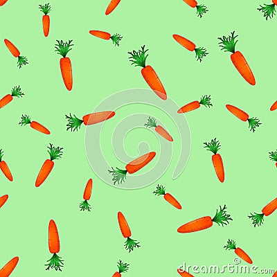 Seamless pattern with carrots. vector illustration Vector Illustration