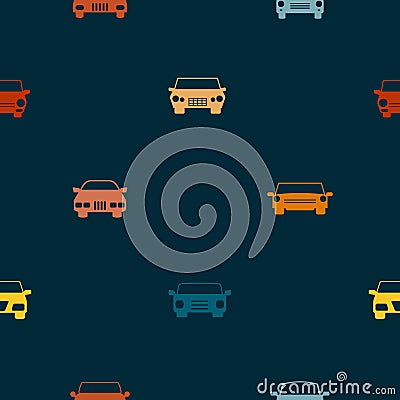 Seamless pattern with cars Vector Illustration