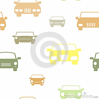 Seamless pattern with cars Vector Illustration