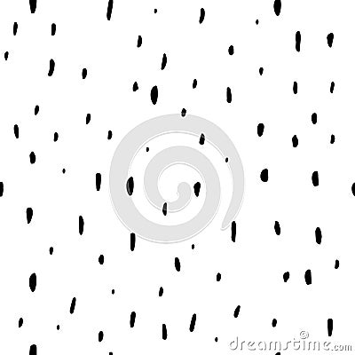 Seamless pattern. Casual polka dot texture. Stylish doodle. Isolated Confetti Background . Modern Stock Photo