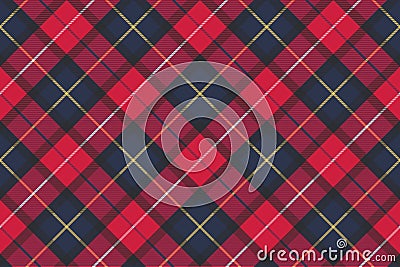 Seamless pattern check plaid fabric texture Vector Illustration