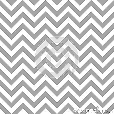 Retro Seamless Pattern Chevron Gray And White Lines Vector Illustration