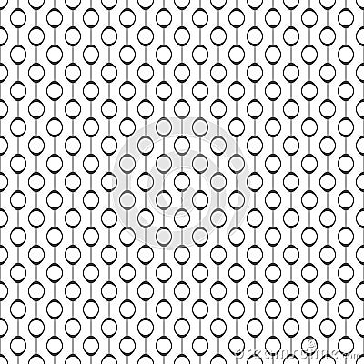 Seamless pattern of circles. Geometric wallpaper. Vector Illustration