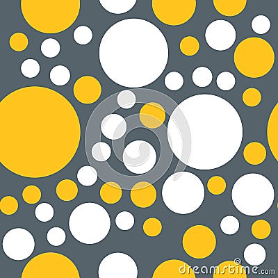 Seamless pattern of circles Vector Illustration
