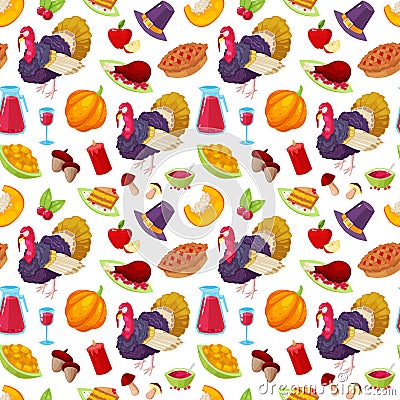 Pattern for thanksgiving day Vector Illustration