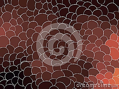 Abstract background with scarlet red carp Cartoon Illustration