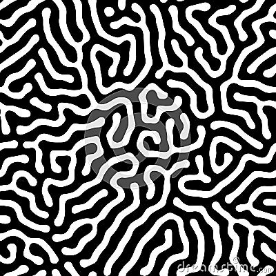 Seamless Pattern. Coral maze. Vector illustration. Vector Illustration