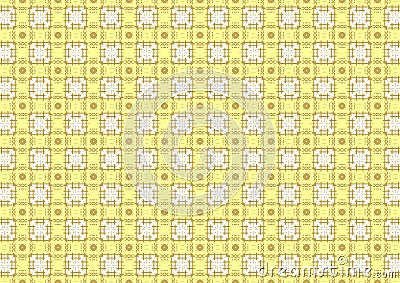 Seamless Pattern Cream Cartoon Floral Oriental Ornamental Textile Texture Background Stock Photo