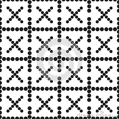 A seamless pattern crosses Vector Illustration