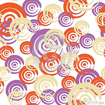 Seamless pattern with curls Vector Illustration