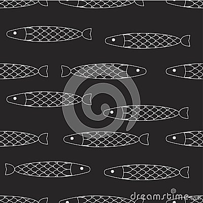 Abstract fish background Vector Illustration